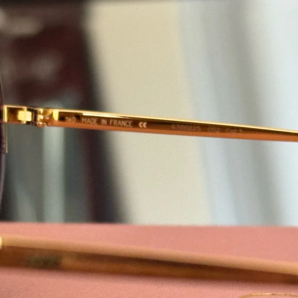 Cartier Gold Round Sunglasses